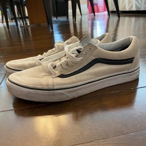 White Old Skool Vans, still in good conduction, have worn a few times